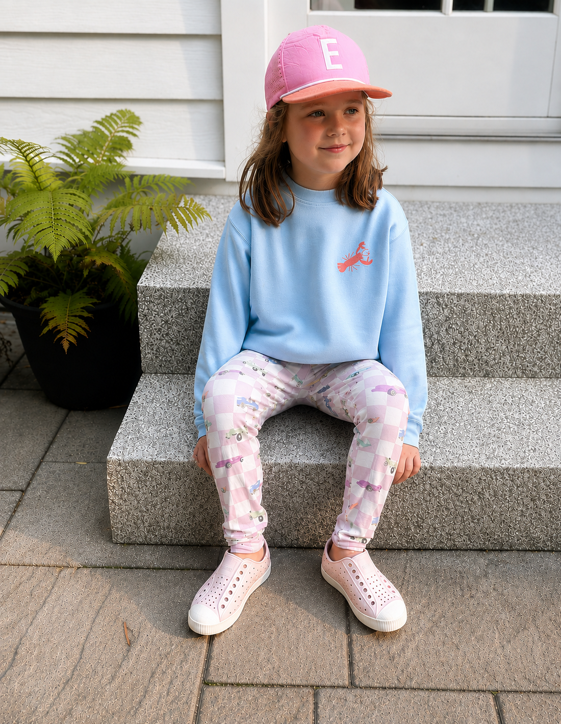 lobster crewneck sweatshirt - light blue