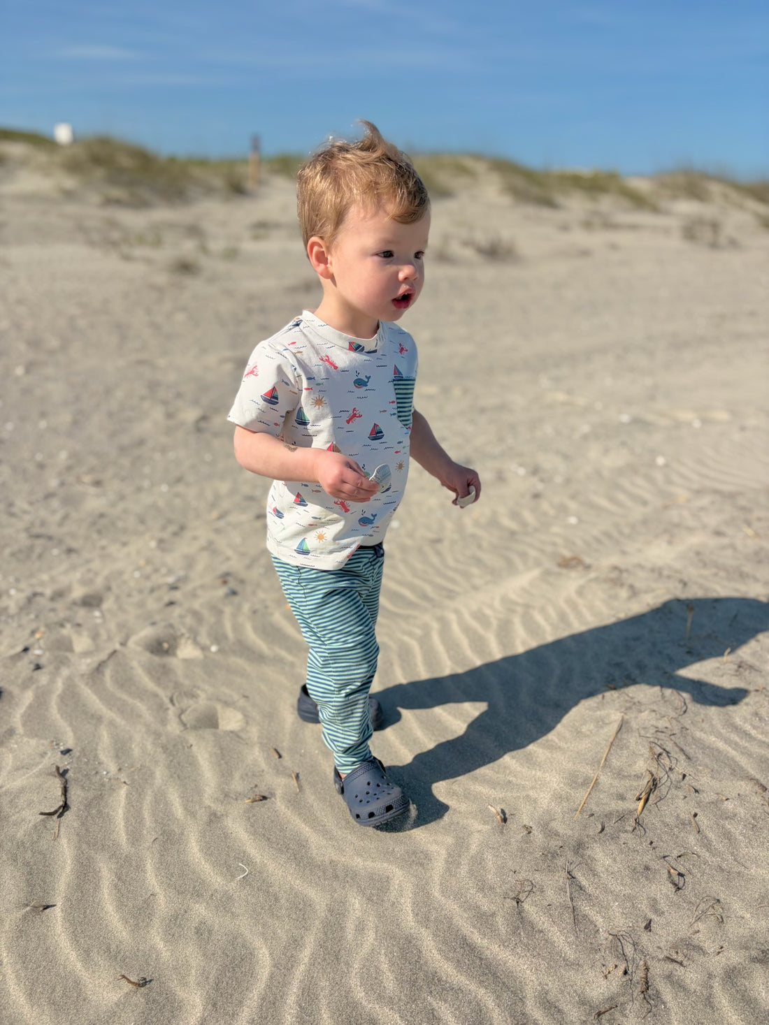 Jogger Set - Casco Bay Harbor Blue Stripe