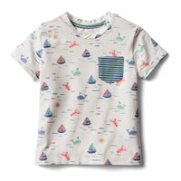 Jogger Set - Casco Bay Harbor Blue Stripe