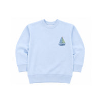 sailboat crewneck sweatshirt - light blue